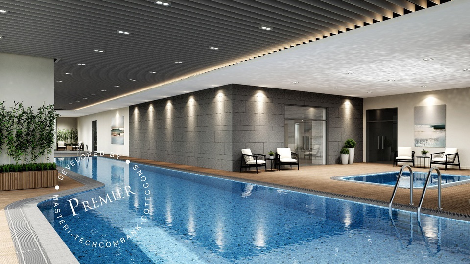 Giới đầu tư bất động sản quy tụ về quận Long Biên-Hà Nội - 3 Hồ bơi thiết kế trong nhà đảm bảo sự riêng tư tuyệt đối cho cư dân