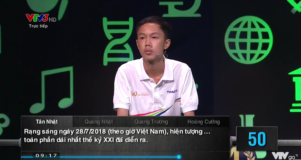 Vì sao MC nói "Chính xác" mà thí sinh Chung kết Olympia không được điểm? - 2 Câu hỏi gây ra tình huống khó hiểu: MC hô Chính xác nhưng thí sinh không được cộng điểm.