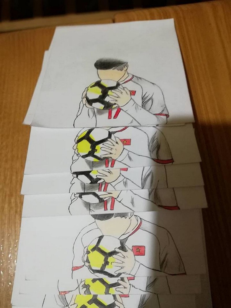 9X gây sốt với tập tranh flipbook “Khoảnh khắc Vũ Văn Thanh U23 Việt Nam” - 6 9X gây sốt với tập tranh flipbook “Khoảnh khắc Vũ Văn Thanh U23 Việt Nam” - 6