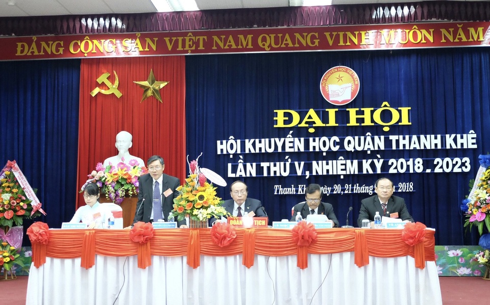 Đà Nẵng: Một quận vận động quỹ khuyến học hơn 14,7 tỷ đồng - 1 Đại hội Hội Khuyến học quận Thanh Khê, Đà Nẵng lần thứ V, nhiệm kỳ 2018 - 2023 vừa diễn ra sáng 21/9