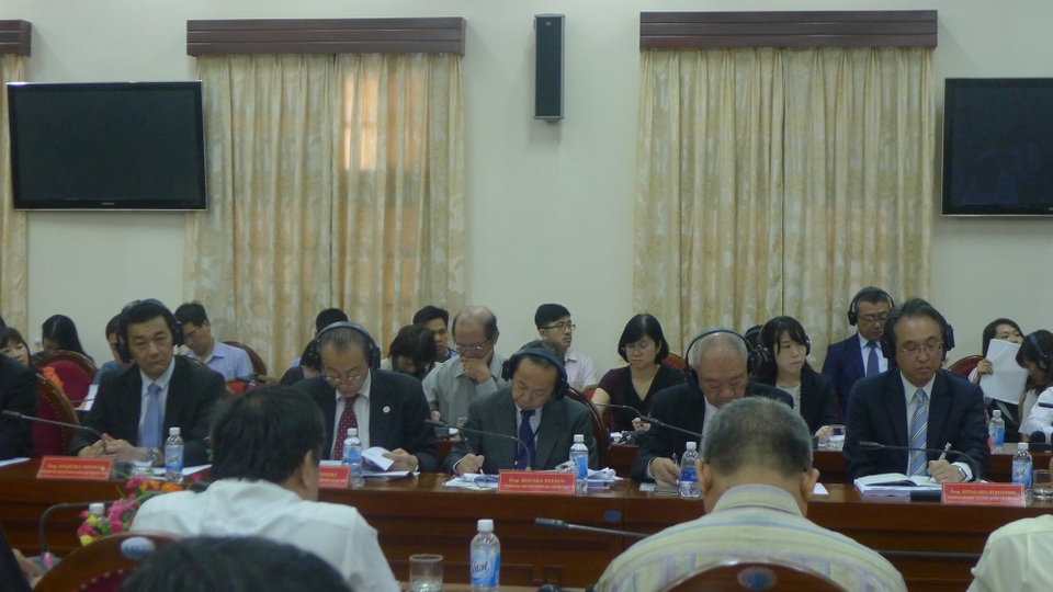 Quan hệ Việt Nam-Nhật Bản tiếp tục phát triển sâu rộng - 2
Trong số các diễn giả có nhiều diễn giả đến từ các cơ quan đại diện của Nhật Bản tại Việt Nam như JICA, JETRO. (Ảnh: Minh Phương)