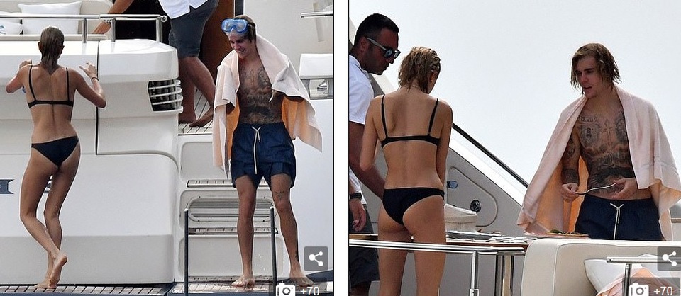 Justin Bieber tình tứ bên Hailey Baldwin - 6
Đôi tình nhân đẹp đi nghỉ trên du thuyền siêu sang tại Ý