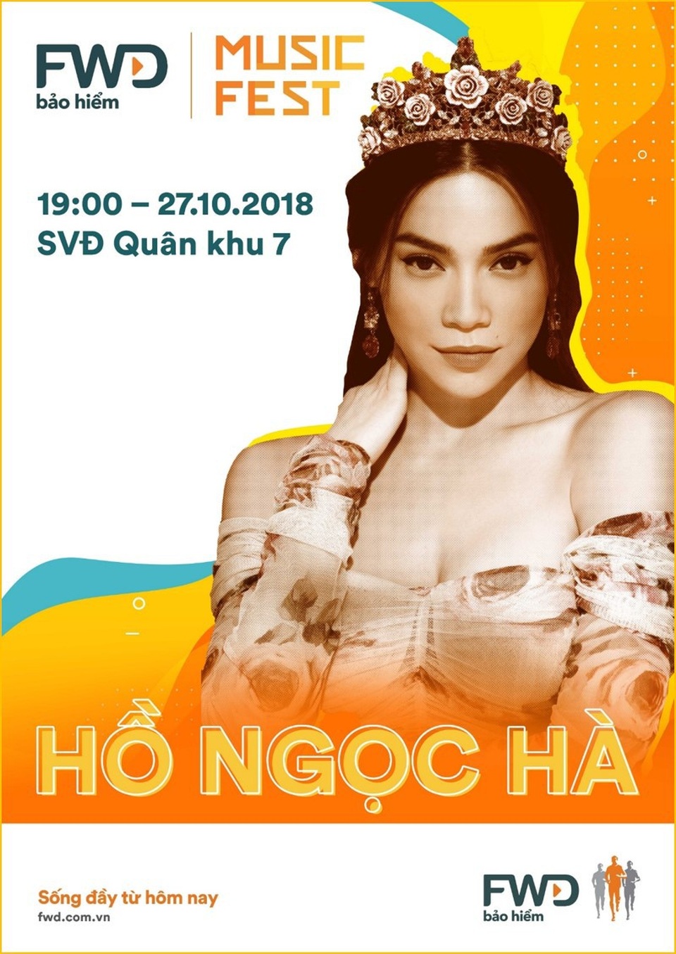Dàn sao "khủng" tham gia Lễ hội âm nhạc FWD - 3 Với thông điệp ý nghĩa, FWD Music Fest đã nhận được sự hưởng ứng và ủng hộ của dàn nghệ sĩ hàng đầu hiện nay như Đàm Vĩnh Hưng, Hồ Ngọc Hà, Sơn Tùng M-TP, Tóc Tiên, Đông Nhi, Noo Phước Thịnh, Soobin Hoàng Sơn, Isaac, Ưng Hoàng Phúc, nhóm Da Lab cùng MC Phan Anh và MC Quang Bảo. Các nghệ sĩ sẽ cùng lan tỏa mạnh mẽ tinh thần “Sống đầy” và thông điệp sớm bảo vệ đến khán giả của mình thông qua các phần trình diễn và chia sẻ ngay tại sân khấu.