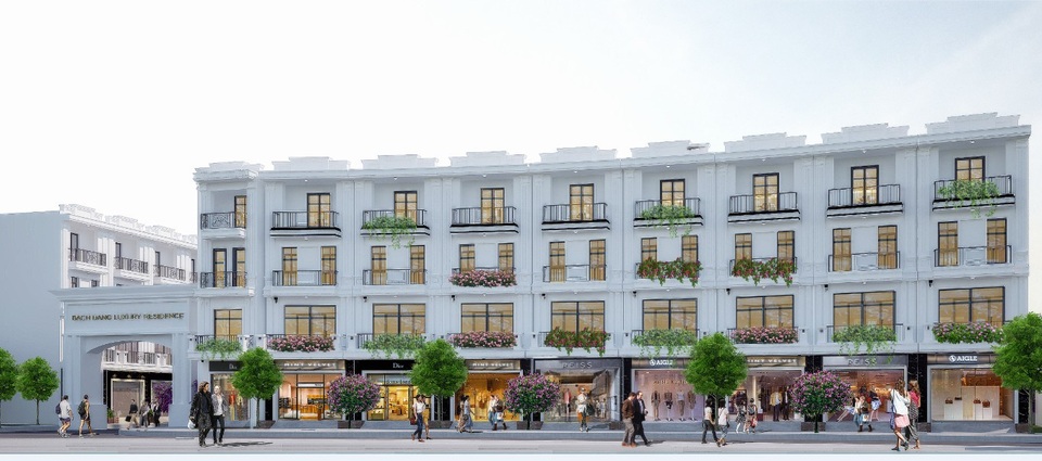 Bach Dang Luxury Residence sở hữu vị trí “vàng” nằm trên mặt đường vòng Cầu Niệm.