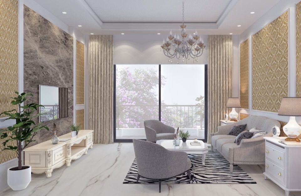 Mỗi căn liền kề đều được thiết kế hiện đại và sang trọng.