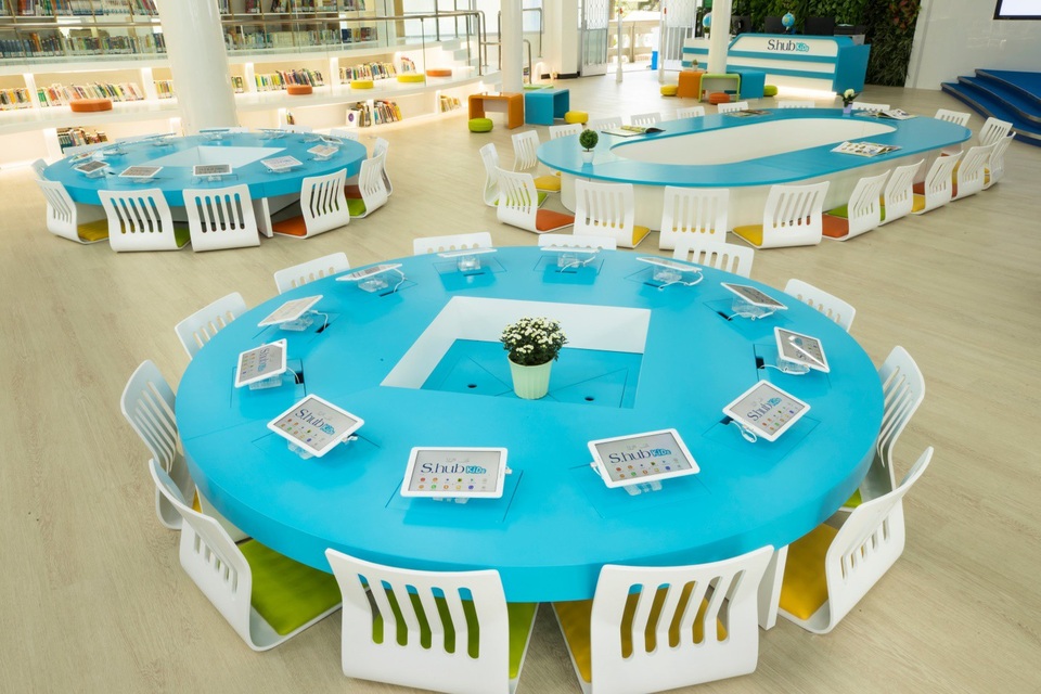 Trẻ em học STEM trong không gian công nghệ kết hợp học và chơi - 3 Trong S.hub Kids có các hoạt động liên quan đến khoa học ứng dụng và công nghệ. Các hoạt động này được phân theo các nhóm tuổi khác nhau với điểm nhấn là không gian hiện đại và thiết bị công nghệ cao.