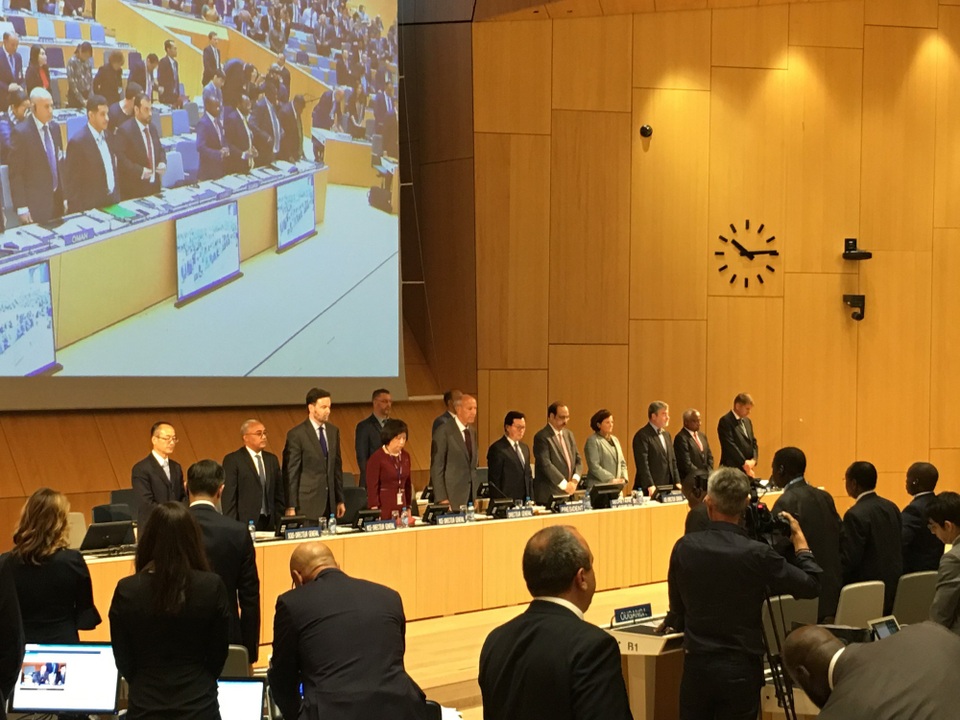 Đại hội đồng WIPO 2018 dành một phút mặc niệm Chủ tịch nước Trần Đại Quang - 2
Đại hội đồng WIPO dành một phút mặc niệm Chủ tịch nước Trần Đại Quang.