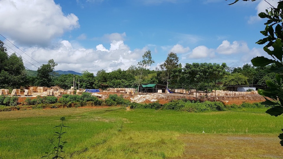 Xưởng sản xuất gỗ “3 không” mọc lên như nấm, chính quyền có làm ngơ? - 22 Xưởng gỗ này nằm sát một số thửa ruộng của dân.