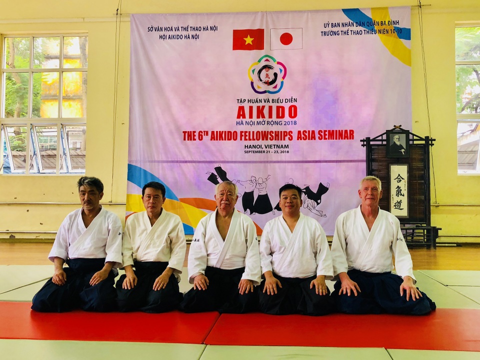 Tập huấn Aikido hữu nghị Châu Á lần thứ 6: Nhiều võ sư Aikido đẳng cấp thế giới tham gia - 4 Tập huấn Aikido hữu nghị Châu Á lần thứ 6: Nhiều võ sư Aikido đẳng cấp thế giới tham gia - 4
