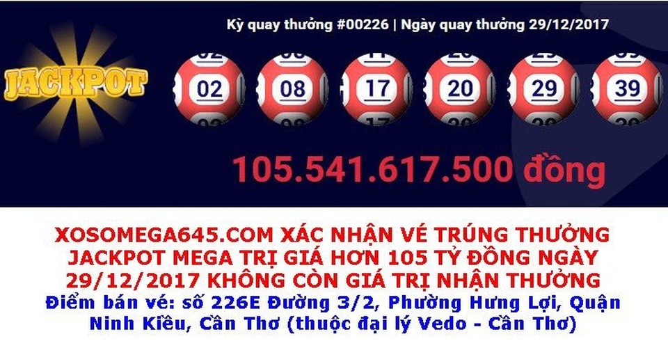 
Nhiều giải độc đắc xổ số Vietlott không người lĩnh thưởng.
