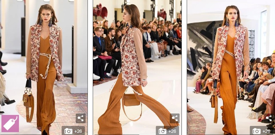 Con gái Cindy Crawford tỏa sáng tại Paris - 1 
Kaia Gerber - Con gái siêu mẫu kỳ cựu Cindy Crawford - trình diễn cho nhãn hiệu Chloe tại Paris Fashion Week