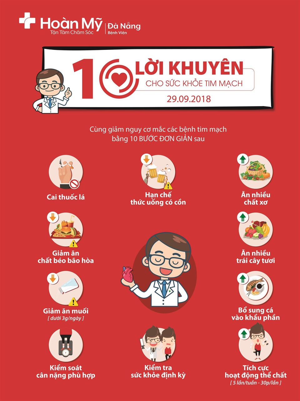 Chuỗi hoạt động “Thay đổi vì trái tim” nhân Ngày Tim mạch Thế giới 29/09 - 2 Chuỗi hoạt động “Thay đổi vì trái tim” nhân Ngày Tim mạch Thế giới 29/09 - 2