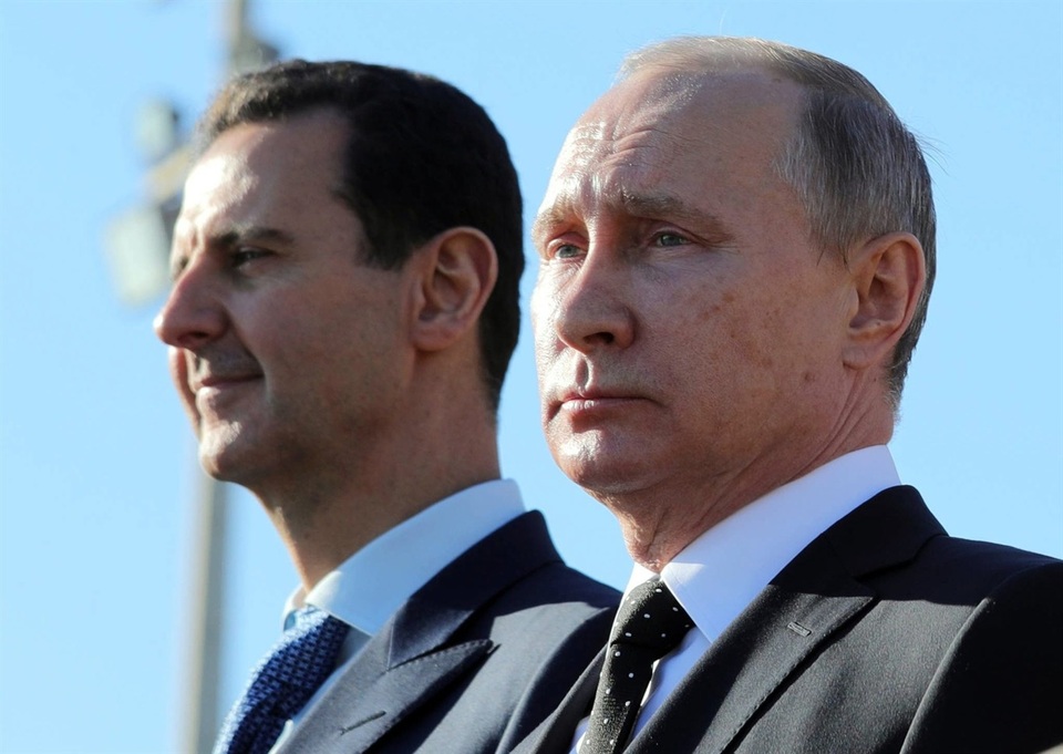 Vai trò của Nga với tương lai Syria thời hậu chiến - 1 Tổng thống Nga Vladimir Putin và người đồng cấp Syria Bashar Assad (Ảnh: Sputnik)