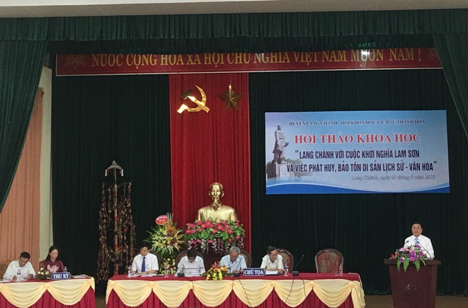 Căn cứ thứ hai còn ít biết đến của cuộc khởi nghĩa Lam Sơn - 1 Hội thảo khoa học: “Lang Chánh với cuộc Khởi nghĩa Lam Sơn và phát huy, bảo tồn di sản lịch sử - văn hóa”.