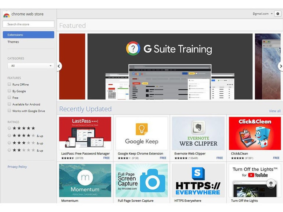 Google Chrome: Hành trình 10 năm từ vô danh trở thành trình duyệt web hàng đầu thế giới - 4 Giao diện Chrome Web Store với hàng loạt ứng dụng, tiện ích được cung cấp miễn phí.