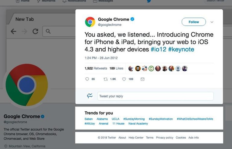 Google Chrome: Hành trình 10 năm từ vô danh trở thành trình duyệt web hàng đầu thế giới - 3 Chrone là một trong số những trình duyệt nhanh chân mở rộng sang nền tảng di động.
