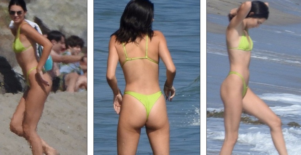 Kendall Jenner gợi cảm đi tắm biển - 3
Người đẹp cao 1,78m thư giãn cuối tuần bên bạn bè và các chị gái Kim, Kourtney