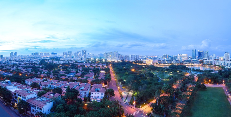 Đô thị Phú Mỹ Hưng phát triển và đi vào hoạt động ổn định nhờ quy hoạch đô thị khoa học, đa chức năng.