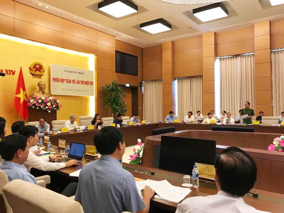 Thứ trưởng Bộ Công an vạch trần “công thức” tạo sân sau để lũng đoạn - 1 UB Tư pháp họp phiên thứ 11 thẩm tra sơ bộ các báo cáo về công tác phòng chống tội phạm năm 2018
