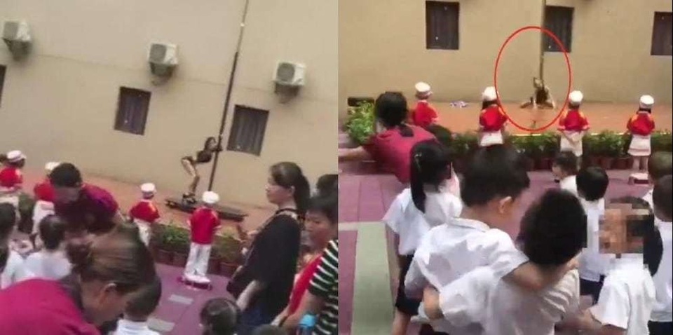 Những màn diễn múa cột nóng bỏng được thực hiện trước sự chứng kiến của các em bé ở tuổi mẫu giáo