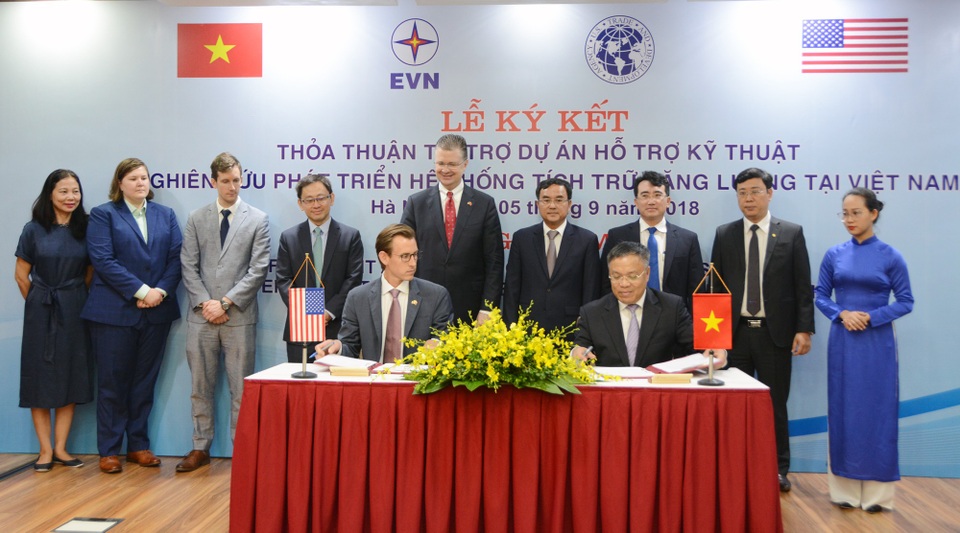EVN và USTDA ký kết Hiệp định tài trợ Dự án nghiên cứu phát triển hệ thống tích trữ năng lượng - 1
Đây là dự án hợp tác kỹ thuật được USTDA viện trợ không hoàn lại có giá trị 755.160 USD