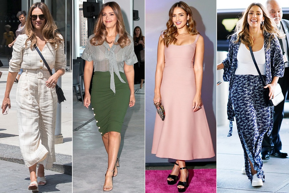 Khi người đẹp thay đồ tới chóng mặt - 3
JESSICA ALBA thường diện đồ đơn giản, năng động và nhẹ nhàng