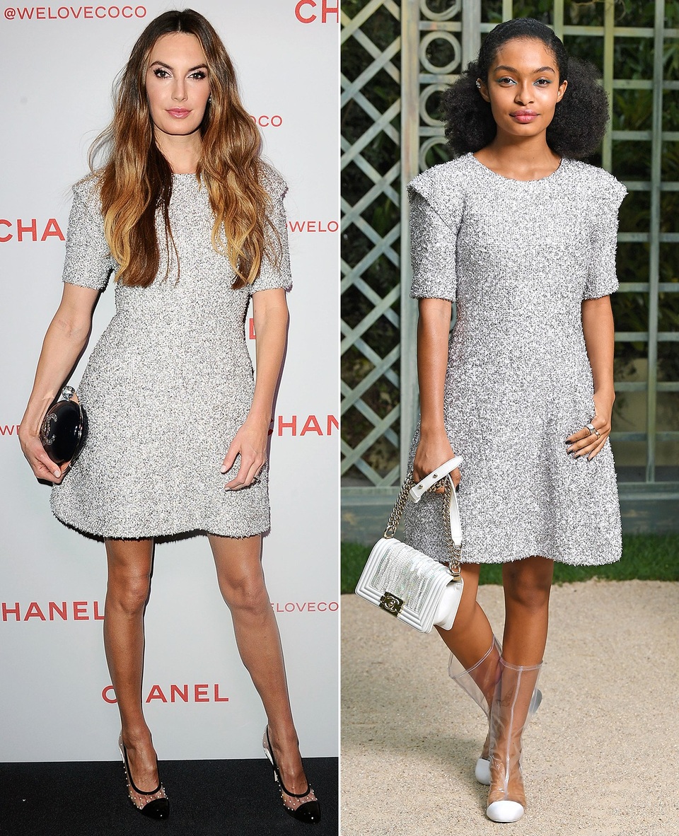 Người đẹp liên tục "đụng hàng" - 19
ELIZABETH CHAMBERS & YARA SHAHIDI là fans của bộ váy Chanel sang trọng này