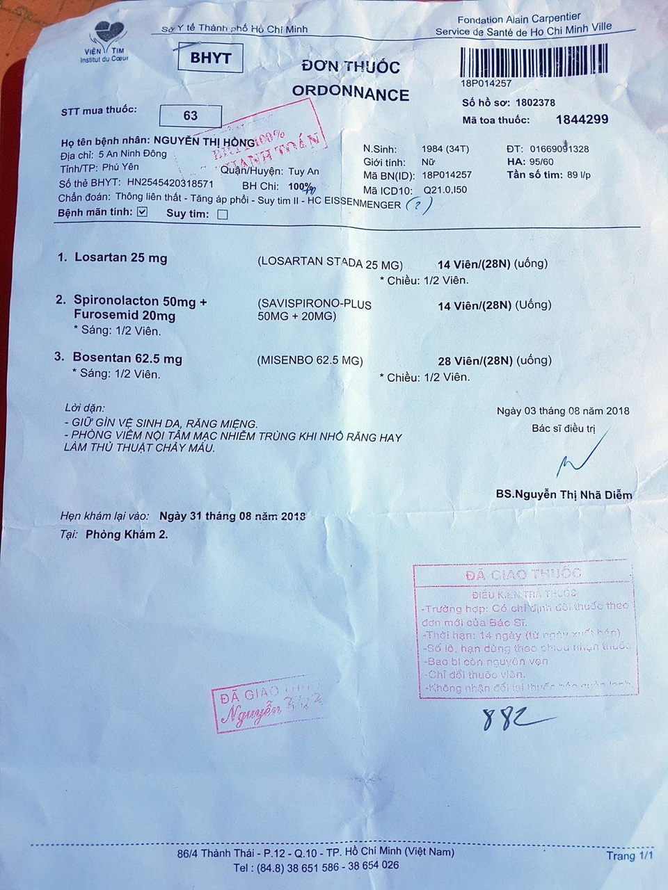 Cha mất vì ung thư, mẹ mắc bệnh tim nặng, 3 con sống trong khốn khó - 3 Chứng từ bệnh của chị Hồng