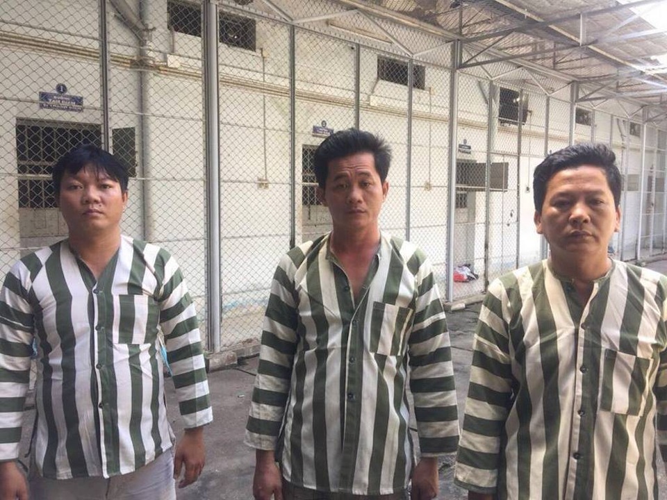 Thuê xe tải đi trộm 2 trạm biến áp điện trị giá 500 triệu - 1 3 nghi can Phạm Thanh Hải, Nguyễn Tuấn Hải và Nguyễn Hữu Thuật