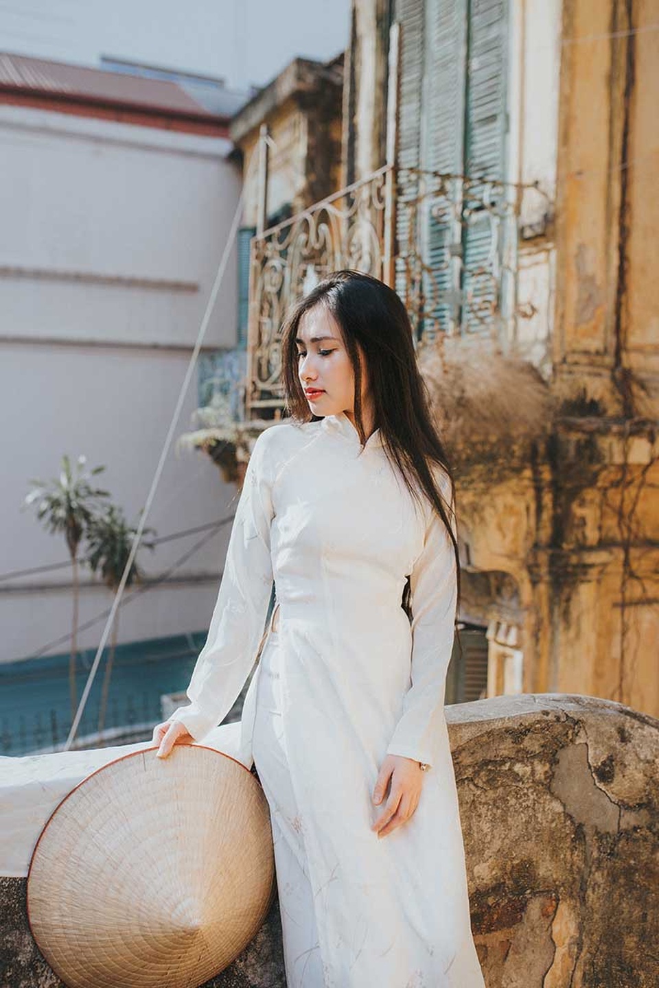 Nữ sinh dịu dàng với sắc trắng áo dài ngóng Xuân sang - 9 Nữ sinh dịu dàng với sắc trắng áo dài ngóng Xuân sang - 9