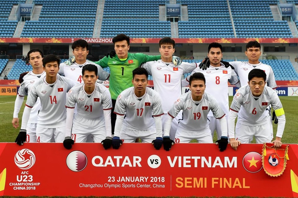 Ông Trịnh Văn Quyết thưởng nóng U23 Việt Nam 1 tỷ và thủ môn Tiến Dũng 500 triệu đồng. - 1
U23 Việt Nam xuất sắc đánh bại Qatar