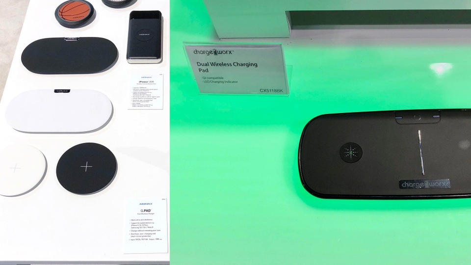 Hàng loạt thiết bị sạc không dây tương tự giải pháp AirPower của Apple xuất hiện tại CES 2018.