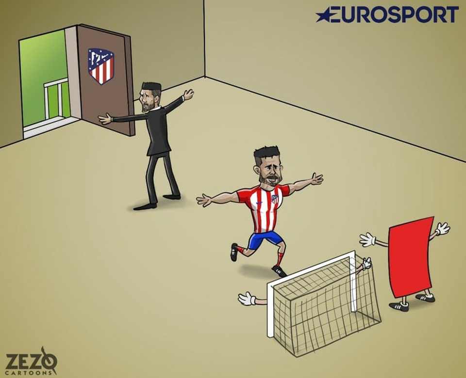 Góc biếm họa: Barcelona câu được "con cá lớn" Coutinho - 12 Diego Costa ghi bàn và nhận thẻ đỏ trong trận đấu đầu tiên ở La Liga khi trở về Atletico Madrid