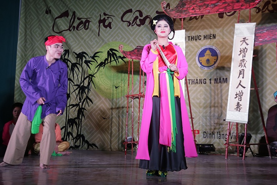 Sinh viên Hà Nội hát chèo "từ sân đình về sân trường” - 5 Sinh viên Hà Nội hát chèo "từ sân đình về sân trường” - 5