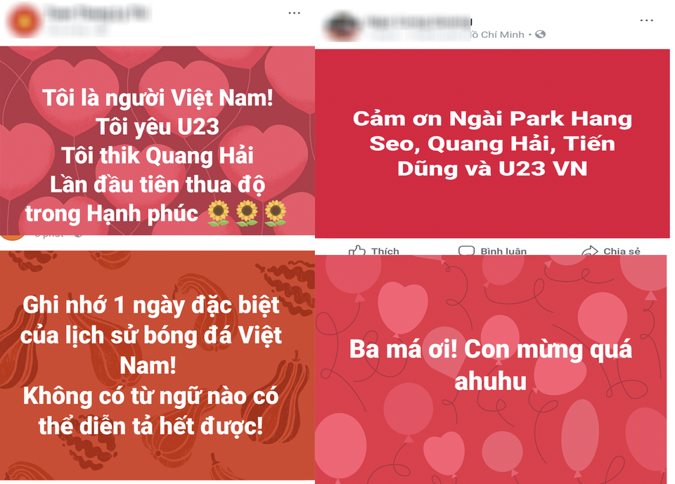 Facebook "nổ tung" khi Việt Nam thẳng tiến vào chung kết U23 châu Á - 1 Facebook "nổ tung" khi Việt Nam thẳng tiến vào chung kết U23 châu Á - 1