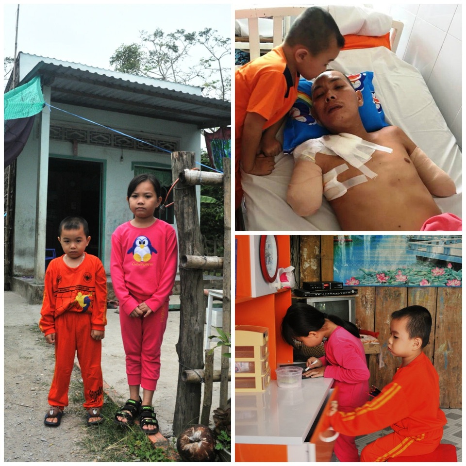 Tình cảnh khốn khó của người đàn ông mất cả 2 tay vì điện giật - 3 Từ ngày anh Vĩnh trở thành người tàn tật, gia đình anh lâm vào cảnh túng bẩn