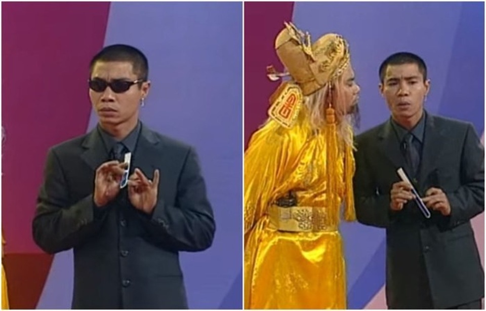 Diện mạo “Cô Đẩu” Công Lý thay đổi như thế nào qua các mùa Táo Quân? - 1 Cách tạo hình của Bắc Đẩu ở Táo Quân 2003 mang vẻ ngoài nam tính nhưng lại có cử chỉ khá nữ tính.