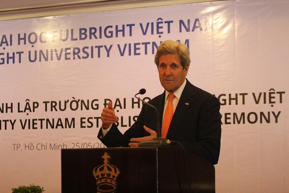 Cựu Ngoại trưởng Mỹ John Kerry sang Việt Nam thảo luận về kinh tế - 1 Cựu Ngoại trưởng Mỹ John Kerry sẽ sang Việt Nam chia sẻ về vấn đề phát triển kinh tế với các học giả, chuyên gia Việt Nam và quốc tế.