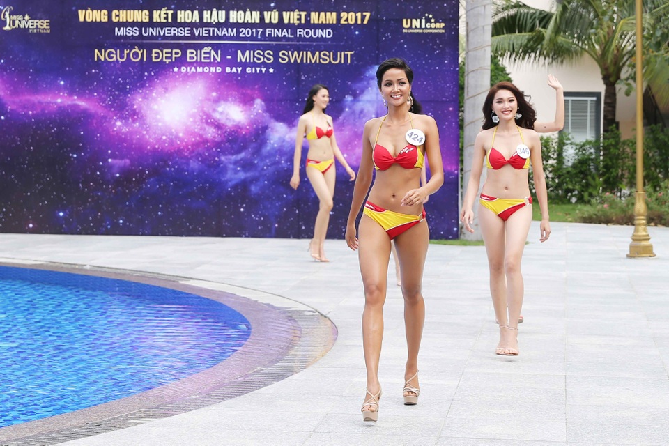 H’Hen Niê, Lê Thu Trang ấn tượng trong phần thi Người Đẹp Biển - 3
H’Hen Niê