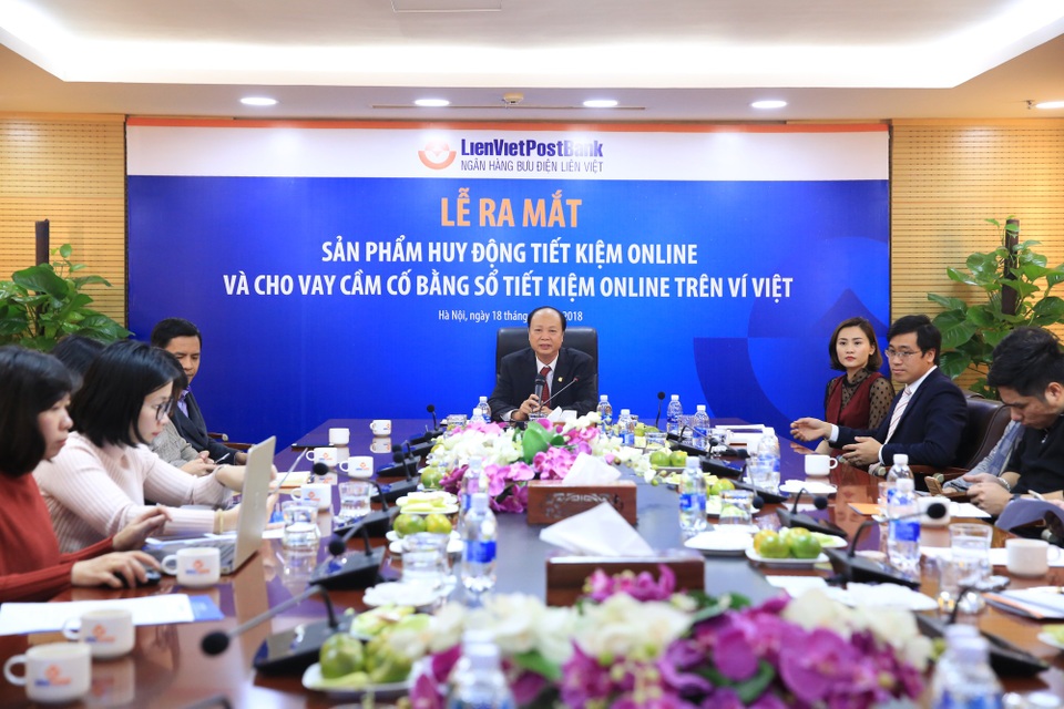 LienVietPostBank triển khai sản phẩm tiết kiệm và cho vay online trên Ví Việt - 1
Quang cảnh buổi ra mắt sản phẩm tiết kiệm và cho vay online trên Ví Việt