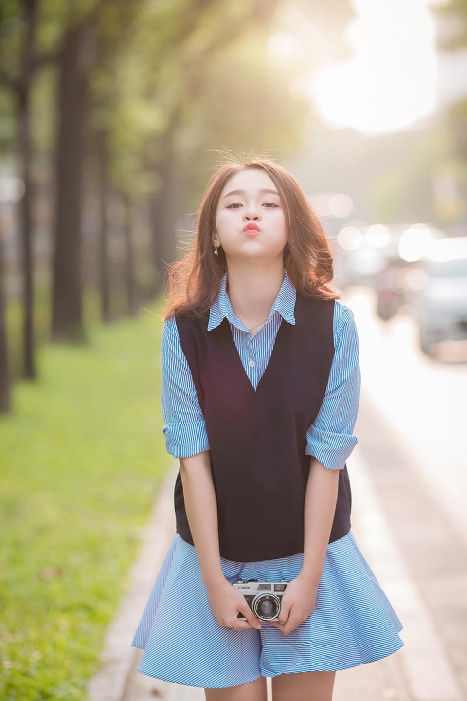 Nụ cười đẹp tựa nắng thu của nữ sinh Hà thành - 13 Nụ cười đẹp tựa nắng thu của nữ sinh Hà thành - 13