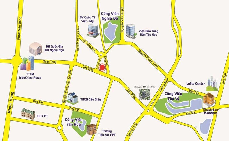 Sở hữu cuộc sống sang trọng, tiện nghi tại trung tâm Hà Nội với chi phí hợp lý - 1 Center Point Cầu Giấy (110 Cầu Giấy, Hà Nội) sở hữu vị trí với lợi thế về kinh tế - văn hóa và thương mại.