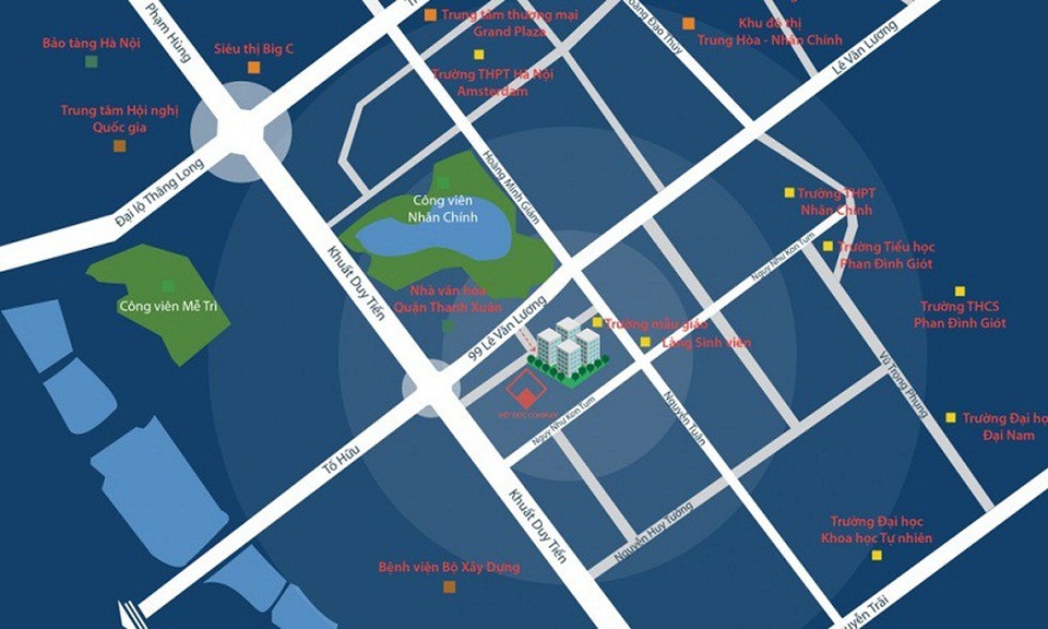 Pic 1: Việt Đức Complex thừa hưởng nhiều tiện ích khi nằm trên đường Lê Văn Lương sầm uất