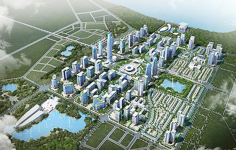 Tây Hồ Tây mảnh đất vàng hút đầu tư và khách ở - 1 Phối cảnh khu đô thị mới Tây Hồ Tây với hạ tầng được quy hoạch đông bộ