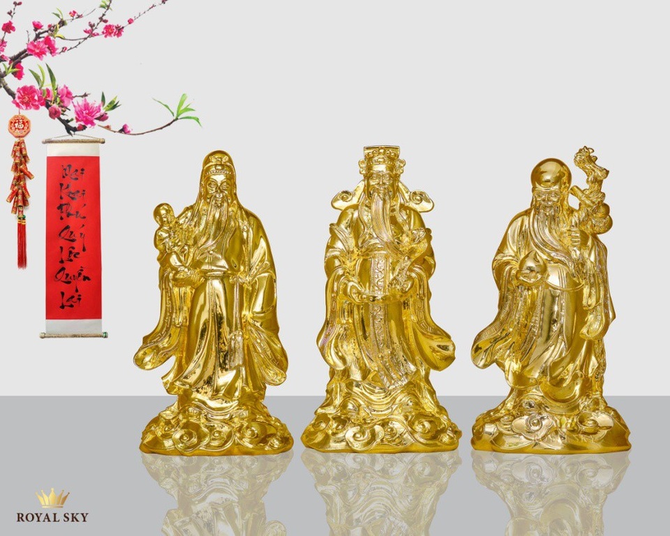 Bắt nhịp xu hướng quà tặng Tết 2018 - 2 Tượng phong thủy mạ vàng là món quà Tết thịnh hành trong năm nay