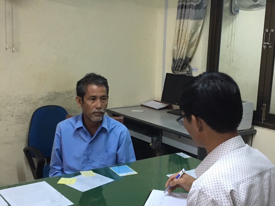 Đối tượng Phạm Văn Hộ bị bắt sau 27 năm trốn lệnh truy nã (Ảnh CA Quảng Ngãi cung cấp)