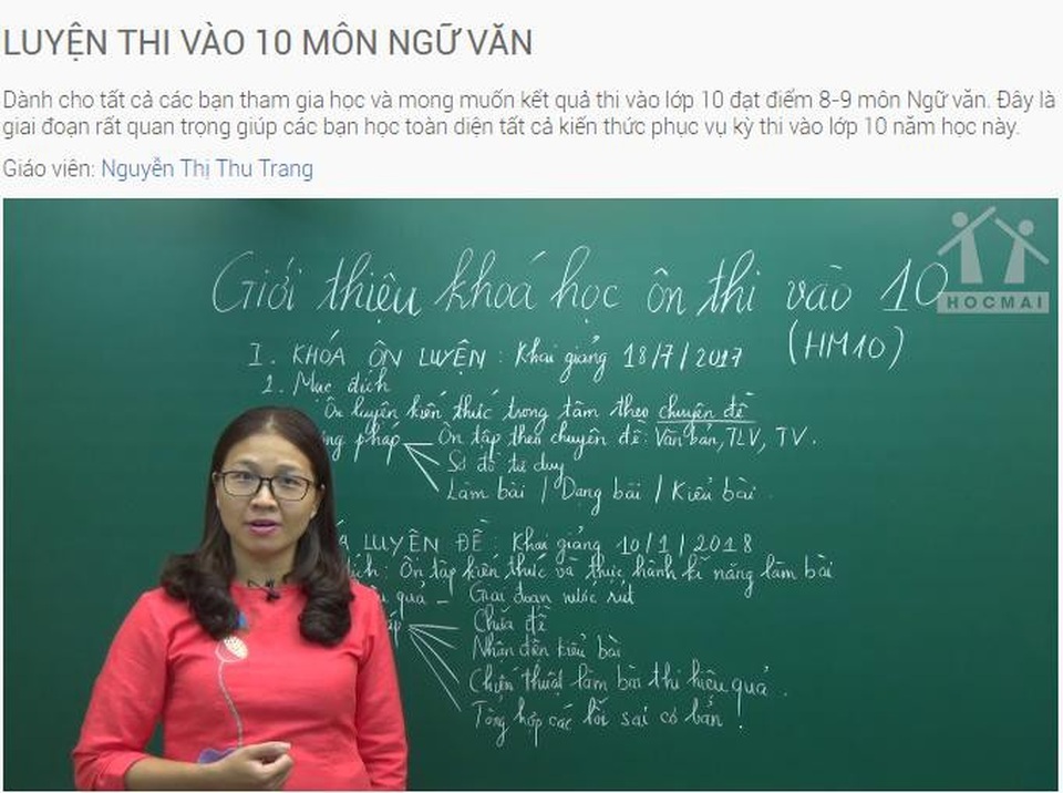Hà Nội: “Sĩ tử” thi vào 10 mong muốn giải pháp học tập tối giản mà hiệu quả - 2
Cô Nguyễn Thị Thu Trang trong 1 tiết giảng môn Ngữ văn theo giải pháp HM10.