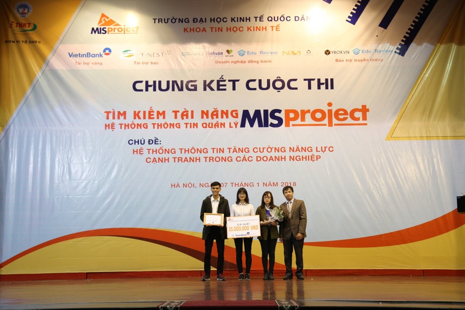 Sinh viên trường Kinh tế Quốc dân ẵm giải thưởng gần 40 triệu đồng - 3
Đội trường ĐH Kinh tế quốc dân xuất sắc đoạt giải