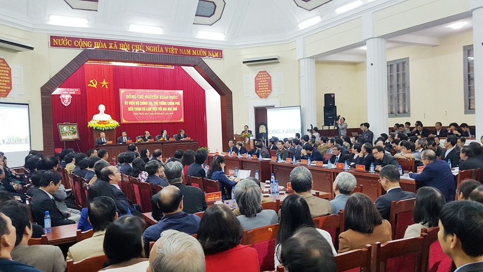 Thủ tướng: Sẽ đầu tư cho khu đô thị Đại học Huế - 1 Buổi thăm và làm việc tại Đại học Huế của Chính phủ