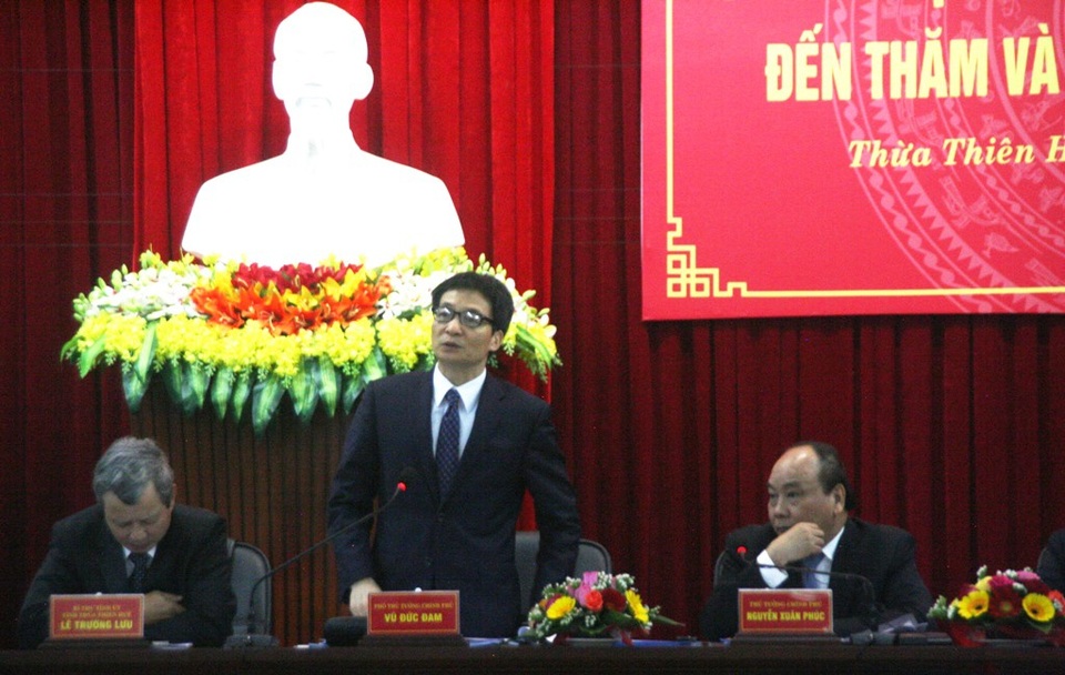Thủ tướng: Sẽ đầu tư cho khu đô thị Đại học Huế - 3 Phó Thủ tướng Vũ Đức Đam
